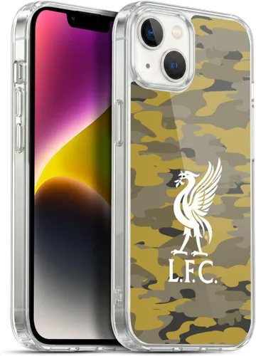 Vista 244 de Head Case Designs Funda de gel con licencia oficial del Liverpool Football Club Away Colourways Crest Camou [protección de grado militar] compatible