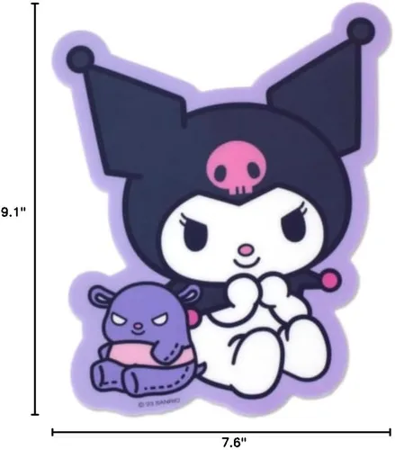 Vista 3 de Kuromi's Dolly - Alfombrilla de mouse con superficie lisa rodante, con licencia