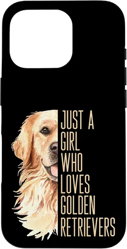 Vista 20 de Cute Golden Retriever - Just a Girl who Loves Goldens Case for iPhone 17