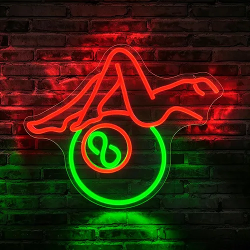 Vista 9 de Letrero de neón de Feliz Navidad, letreros de neón regulables JGHTURIE para decoración de pared, letrero iluminado para fiesta de Navidad, bar