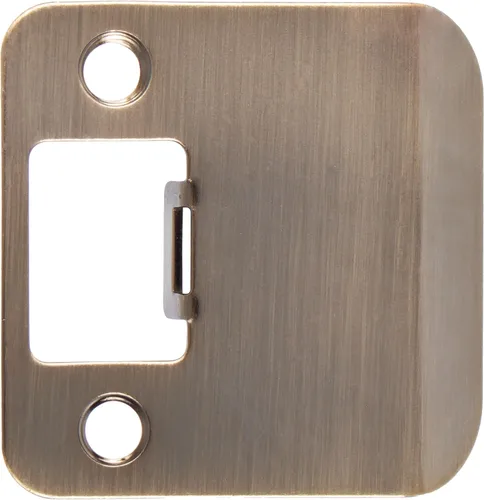 Vista 19 de Placa de impacto de esquina redonda con reborde extendido, 2-1/4" x 1-1/2", (2" de longitud total), latón antiguo de Stone Harbor Hardware