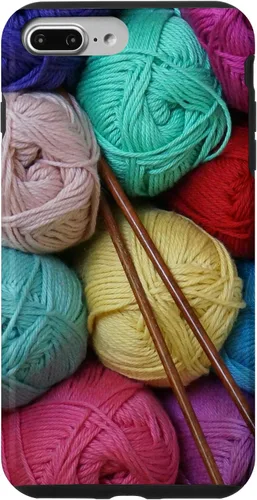 Vista 12 de Knitting and Crochet Colorful Yarn Photo Knitting Needles Case for iPhone 17