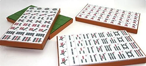 Vista 3 de Azulejos numerados filipinos chinos Mahjong 144 azulejos 1.45 "Juego fácil de leer Mah-Jongg, Mah Jongg, Majiang