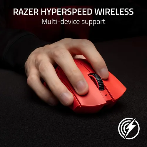 Vista 6 de Razer DeathAdder V3 Pro - Mouse inalámbrico para videojuegos 2.22oz ligero - Sensor óptico Focus Pro 30K - Interruptores ópticos Gen-3 - HyperSpeed