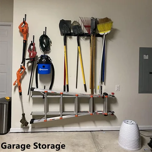 Vista 5 de Gancho de almacenamiento de garaje, colgador de utilidad resistente de montaje en pared de 6.3 pulgadas