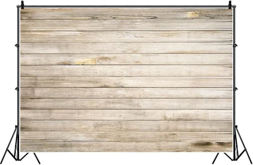 Vista 7 de Laeacco Telón de fondo de madera de 8 x 8 pies para fotografía, tablero de madera retro vintage, fondo artístico vintage, retratos de niños