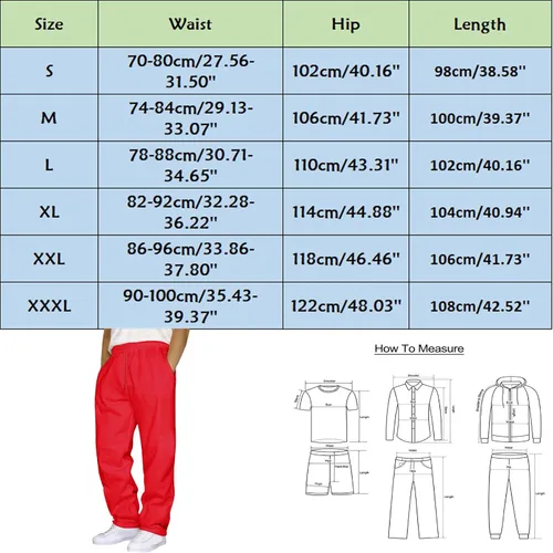 Vista 3 de POLNHDLT Pantalones deportivos para hombre, pantalones deportivos de ajuste holgado con bolsillos para senderismo, correr, entrenamiento, gimnasio