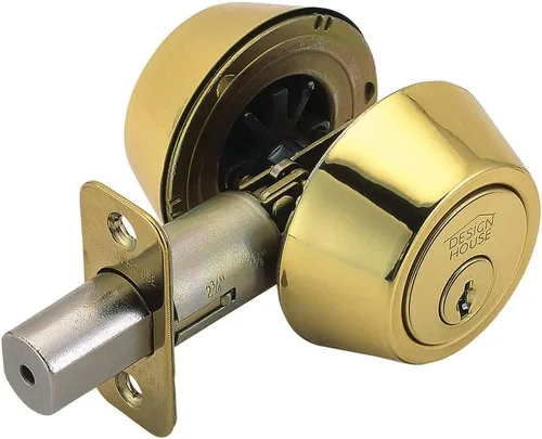 Vista 8 de Design House 702621 - Cerrojo de seguridad de 2-3/8 pulgadas con botón de giro interior, bronce cepillado