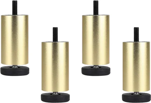 Vista 11 de Patas ajustables de aleación de aluminio para muebles, modernas patas de sofá roscadas de oro mate M8, mesa de centro/gabinete