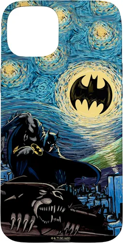 Vista 9 de DC Comics Batman Starry Night Style Painting Case para iPhone 17