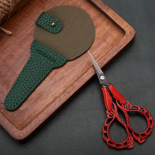 Vista 3 de YOUGUOM Tijeras pequeñas para bordar, tijeras de costura para manualidades, tijeras de punta afilada para costura, roscado, manualidades