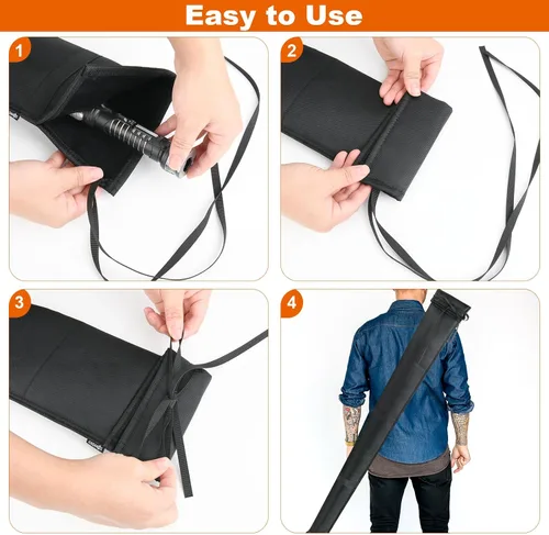 Vista 5 de Cosmos Lightsaber Carrying Bag Light Saber Storage Bag with Adjustable Shoulder Strap, Portable Lightsaber Sheath Shoulder Bag Lightsaber Carrying