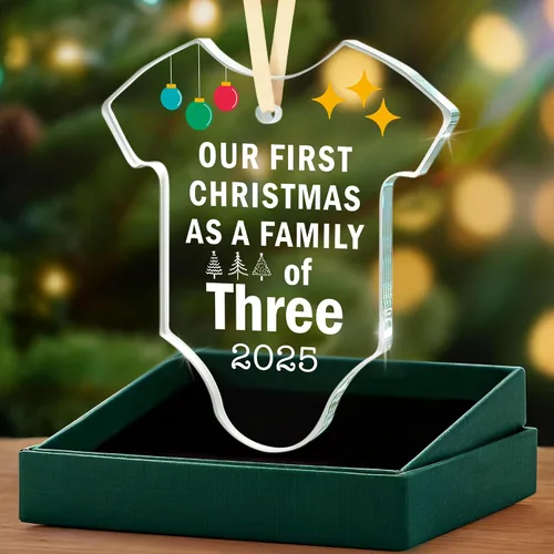 Vista 24 de Regalos para papá que espera: regalo de revelación de Navidad para nuevos padres, promocionado a papá nuevo papá por primera vez, adorno de Navidad