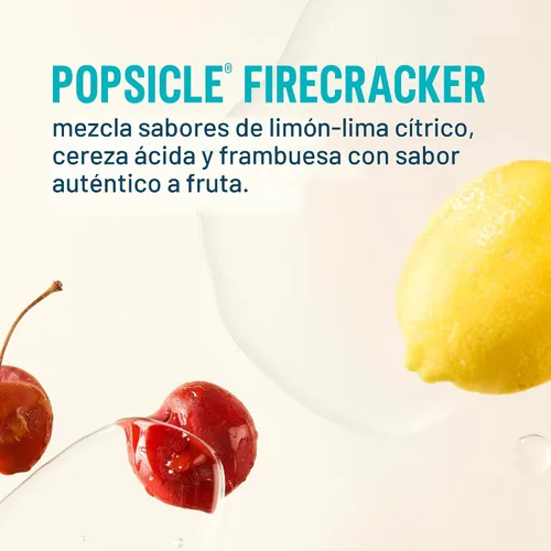 Vista 2 de Liquid I.V.® Hydration Multiplier - Popsicle Firecracker Mezcla en polvo de electrolitos para bebida 1 paquete (16 porciones)