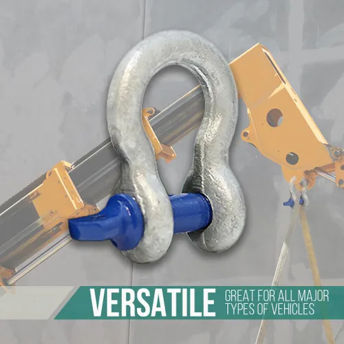 Vista 5 de Boxer Grillete de anclaje forjado de 3/8 pulgadas (6 piezas) - Acero forjado resistente - Versátil y duradero - Capacidad de carga de trabajo