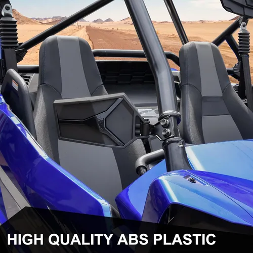 Vista 4 de SAUTVS Espejos laterales retrovisores ajustables para Yamaha YXZ 1000, espejos laterales traseros transparentes plegables para Yamaha YXZ 1000R