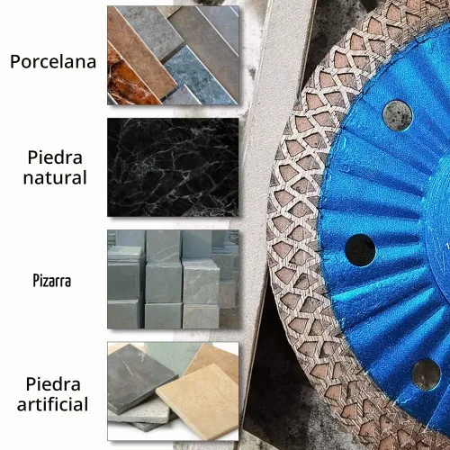 Vista 6 de Hoja de sierra de diamante de 4 "Hoja de corte de porcelana súper fina para cortar baldosas cerámicas de mármol de granito..