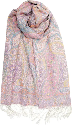 Vista 12 de Achillea Bufanda reversible de pashmina con estampado paisley – Chales y envolturas indios exóticos para vestidos de noche, festivales, todas