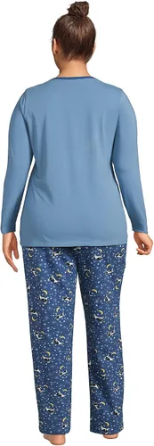Vista 2 de Lands' End - Pijama tejida de punto para mujer