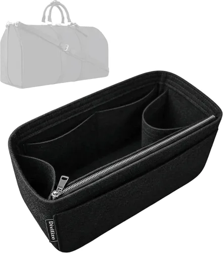 Vista 27 de Divitize Organizador de bolso premium compatible con LV Keepall 25/35/45/50/55/60, hecho a mano, ajuste perfecto, cómodo y resistente, fieltro