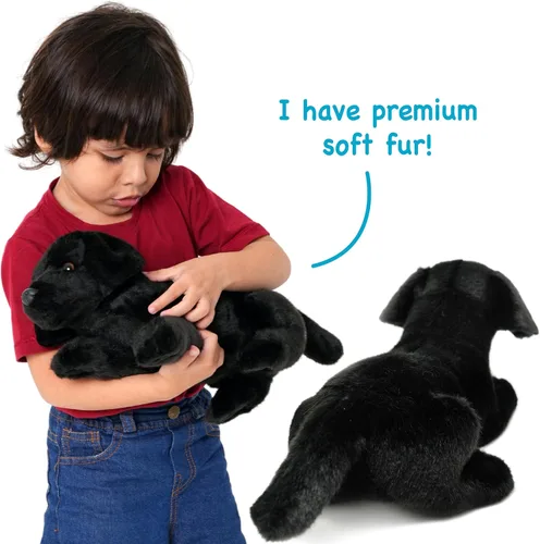 Vista 2 de TigerHart Blythe Black Lab - Peluche de 12 pulgadas