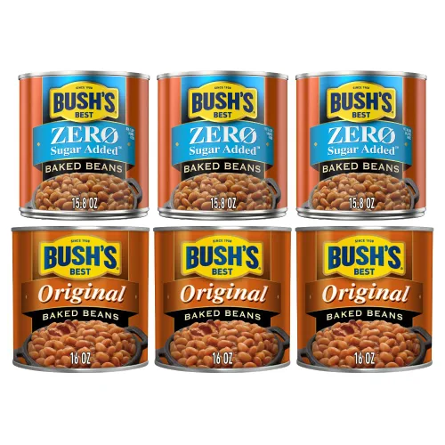 Vista 11 de Bush's Best Paquete variado de frijoles horneados dorados y frijoles blancos Hominy de 1 CT