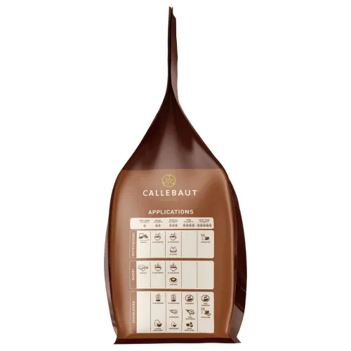 Vista 3 de Callets belgas de chocolate con leche (chispas) para hornear - 33.6% - 1 bolsa, 5.5 libras
