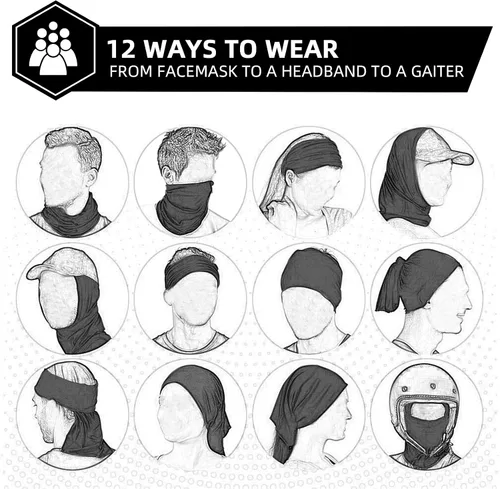 Vista 4 de ROCKBROS Polaina refrescante para el cuello, bandana para hombres, polainas de cuello de verano, media cara, bufanda, protección solar UV