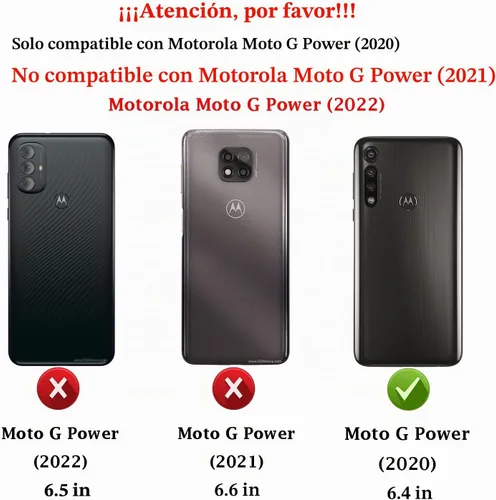 Vista 3 de MAIKEZI - Carcasa para Motorola G Power, 2020, incluye protector de pantalla HD, TPU suave, antiderrame Estuche de TPU cepillado