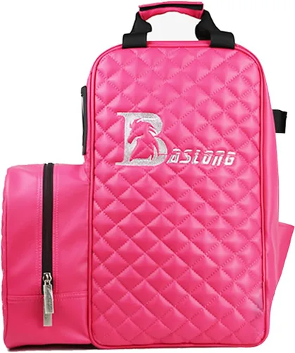 Vista 12 de Bolsa ecuestre profesional duradera de piel sintética impermeable para botas de equitación con compartimento para casco y sombrero