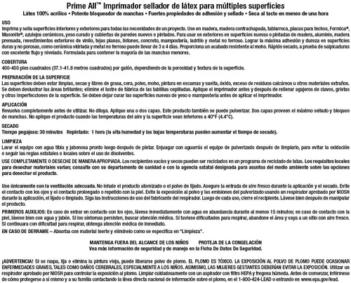 Vista 11 de INSL-X AP100009A-04 Prime - Imprimador multisuperficie, color blanco