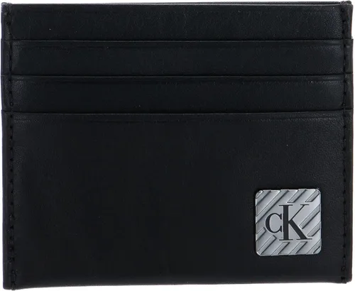 Vista 2 de Calvin Klein Jeans para hombre, tarjetero de crédito negro, Negro
