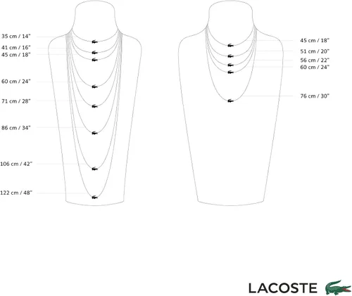 Vista 5 de Lacoste 2040122 Jewelry L'Essentiel - Collar de cadena iónica fina chapada en oro para hombre, color oro amarillo, Acero inoxidable, No es una