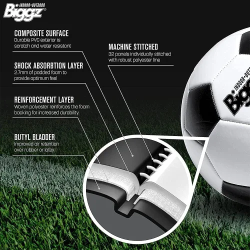 Vista 3 de Biggz Premium Classic Soccer Balls