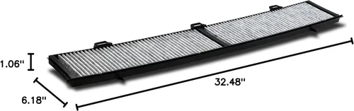 Vista 4 de EPAuto CP430 (CUK8430) Filtro de aire de cabina con carbón activado, repuesto para BMW 128i, 135i, 328i, 335i, 740i, 740Li, 760Li, X1 (2012-2015)