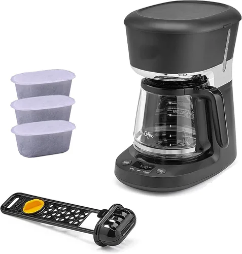 Vista 2 de Cartuchos de filtro de agua de repuesto avanzados para cafeteras Mr. Coffee de 12 tazas, fácil de medir y lavar en lavavajillas, sistema