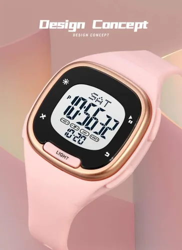 Vista 2 de XCZAP Relojes de pulsera de deporte al aire libre digitales multifunción de moda para mujeres relojes de alarma impermeables