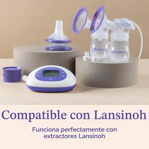 Vista 4 de Lansinoh ComfortFit Bridas para extractor de leche, tamaño 0.827 in, 2