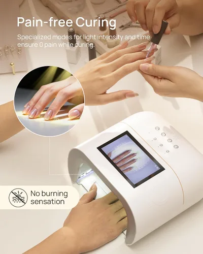 Vista 4 de Lámpara de uñas LED UV para uñas de gel – O NAIL AI Smart Precision Scan reduce la exposición a los rayos UV, secador de uñas de 109 LED