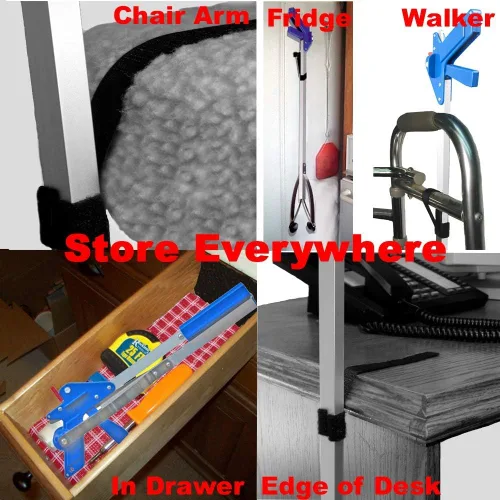Vista 6 de ArcMate EZ Reacher Indoor Grabber Reacher - Folding Grabber Tool with Collapsible Slip Joint, Locking Handle