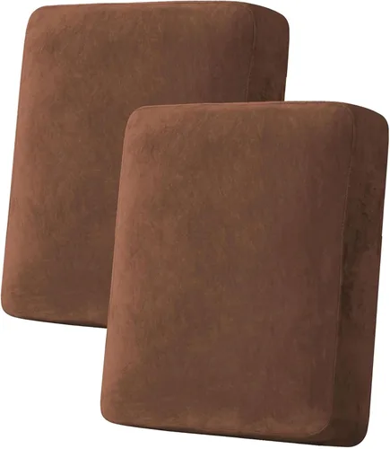 Vista 187 de H.VERSAILTEX Funda de cojín elástica de terciopelo para sofá, funda de cojín de felpa para cojines de silla, protector de muebles, cojín de asiento