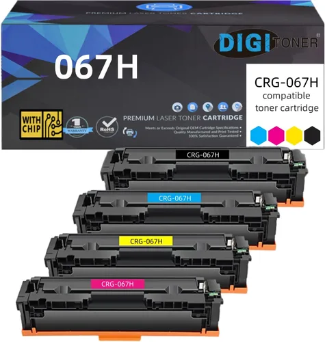 Vista 8 de 067 Juego de cartuchos de tóner compatibles de repuesto para Canon 067 067H 5102C001 5101C001 5100C001 5099C001 Toner para MF656Cdw MF654Cdw