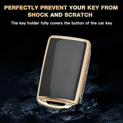 Vista 4 de Xotic Tech - Carcasa para llave de entrada sin llave, con 4 botones, de poliuretano termoplástico, 4 botones, a prueba de golpes, compatible
