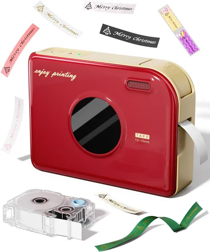 Vista 12 de Phomemo A30 Ribbon Printer, Bluetooth Mini Label Maker Machine with Tape