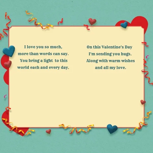 Vista 7 de Prime Greetings Tarjeta del día de San Valentín para nieto, hecha en Estados Unidos, ecológica, tarjeta gruesa con sobre de alta calidad de 5 x 7.75