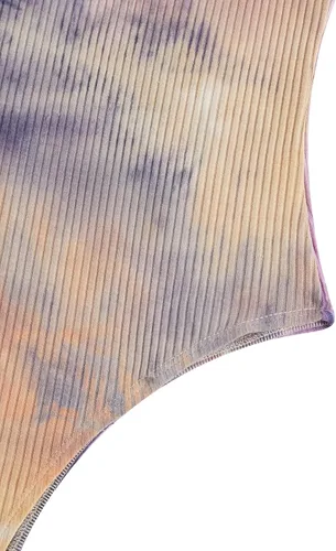 Vista 6 de Verdusa Camiseta sin mangas para mujer, con cuello con muescas y acanalada