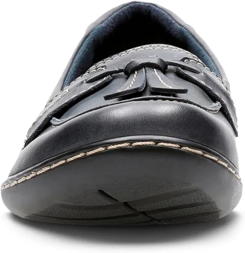 Vista 2 de Clarks Mocasines Ashland Bubble Slip On para mujer Azul marino