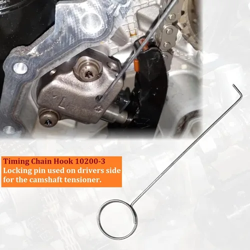 Vista 4 de 6 herramientas de cadena de distribución Phaser de árbol de levas compatibles con VW Chrysler Jeep Dodge 3.6L 10200A 10369A 10202A