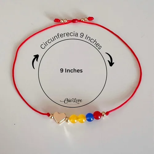 Vista 3 de Pulsera Colombiana, Pulsera Colombiana, Bandera Colombiana, Pulsera de Colombia, Pulsera Colombiana, Pulsera, Bandera Colombiana, Joyería Colombiana