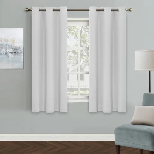 Vista 35 de MYSKY HOME Cortinas Aqua para Armario para Entrada Cortina Opaca para Puerta para Sala de Estar Cortina Oscurecedora de Habitación con Ojales